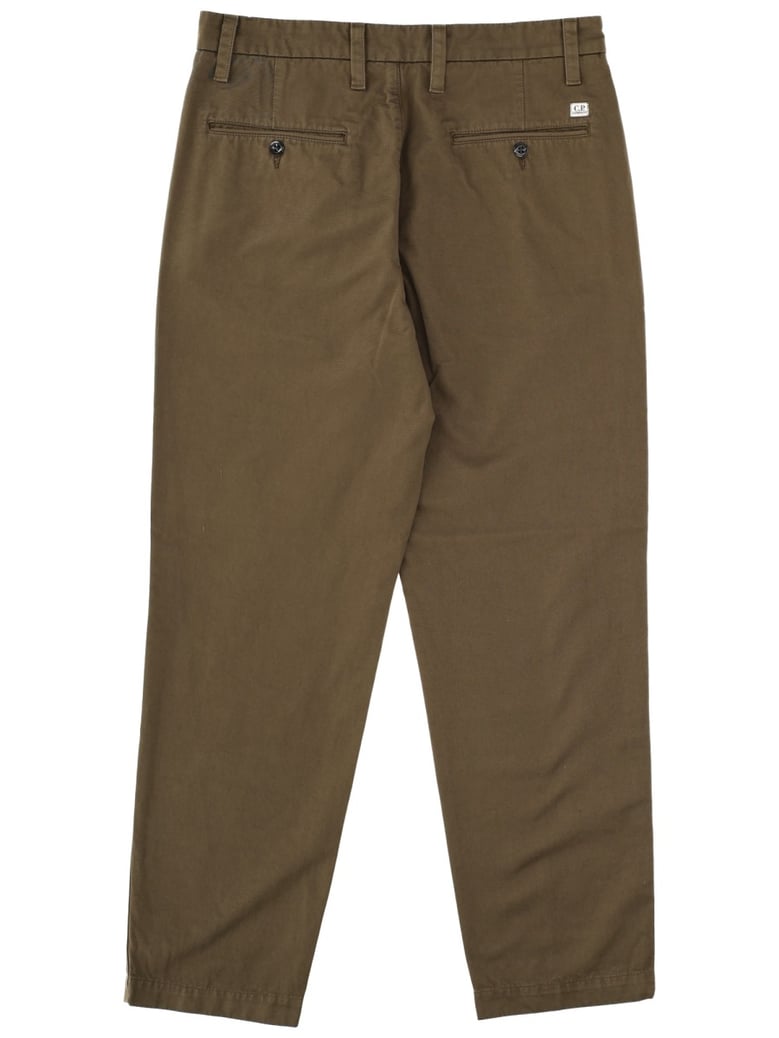 chino pants in military green by Selfnex