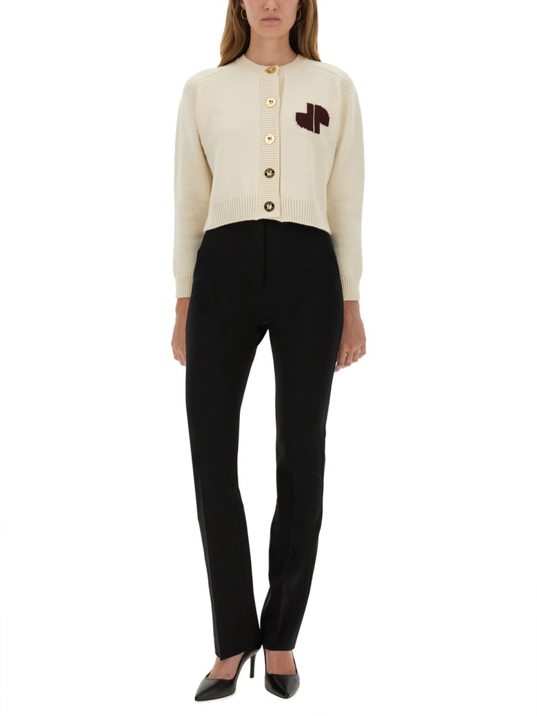 cropped cardigan with logo by Selfnex