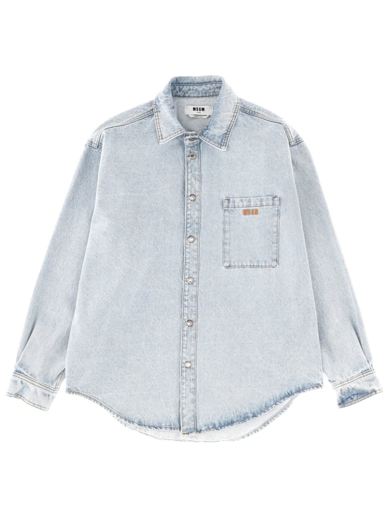 shirt with embroidered logo by Selfnex