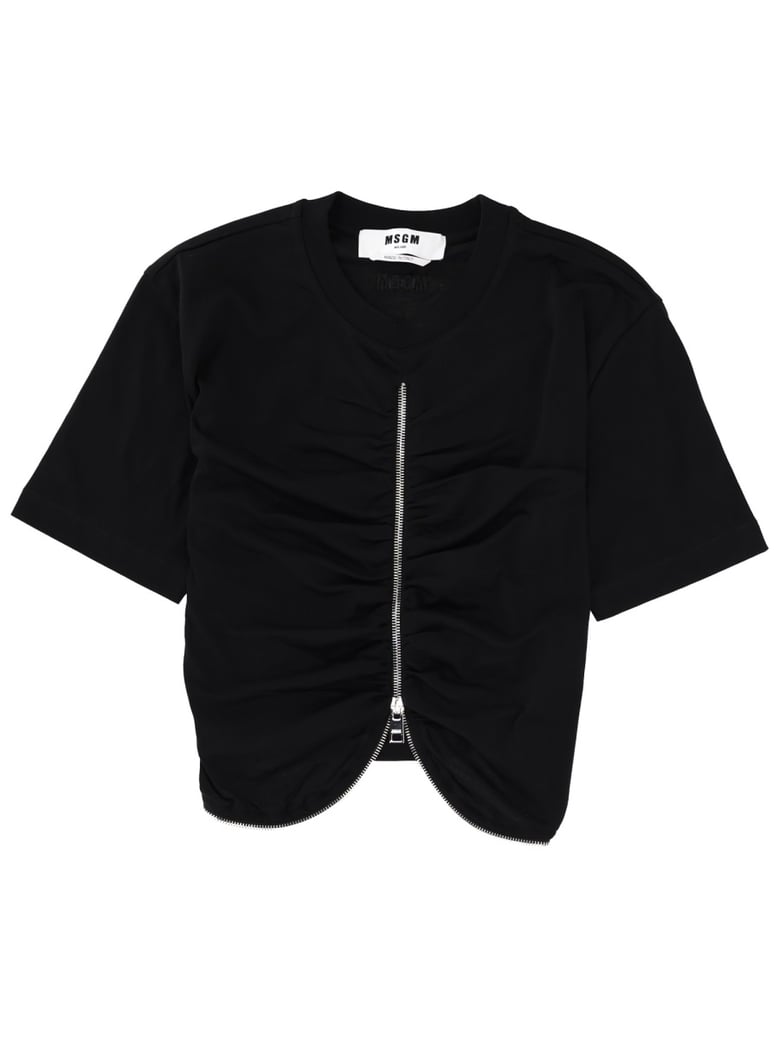 zippered t-shirt by Selfnex