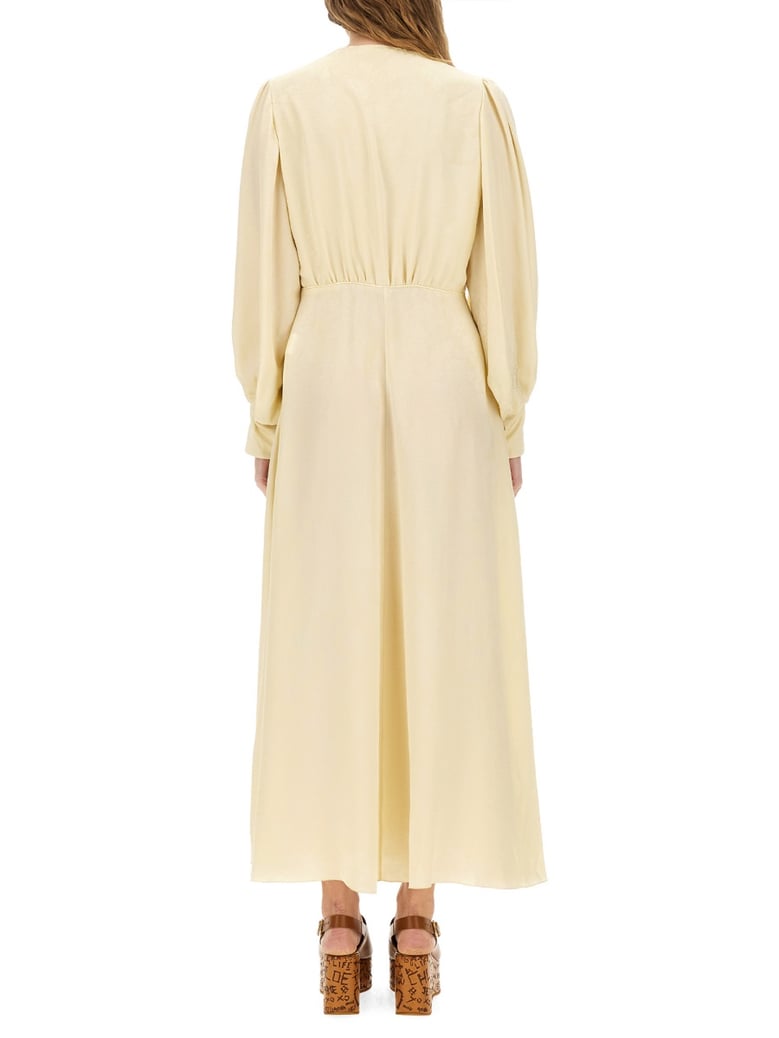 ruched silk dress by Selfnex