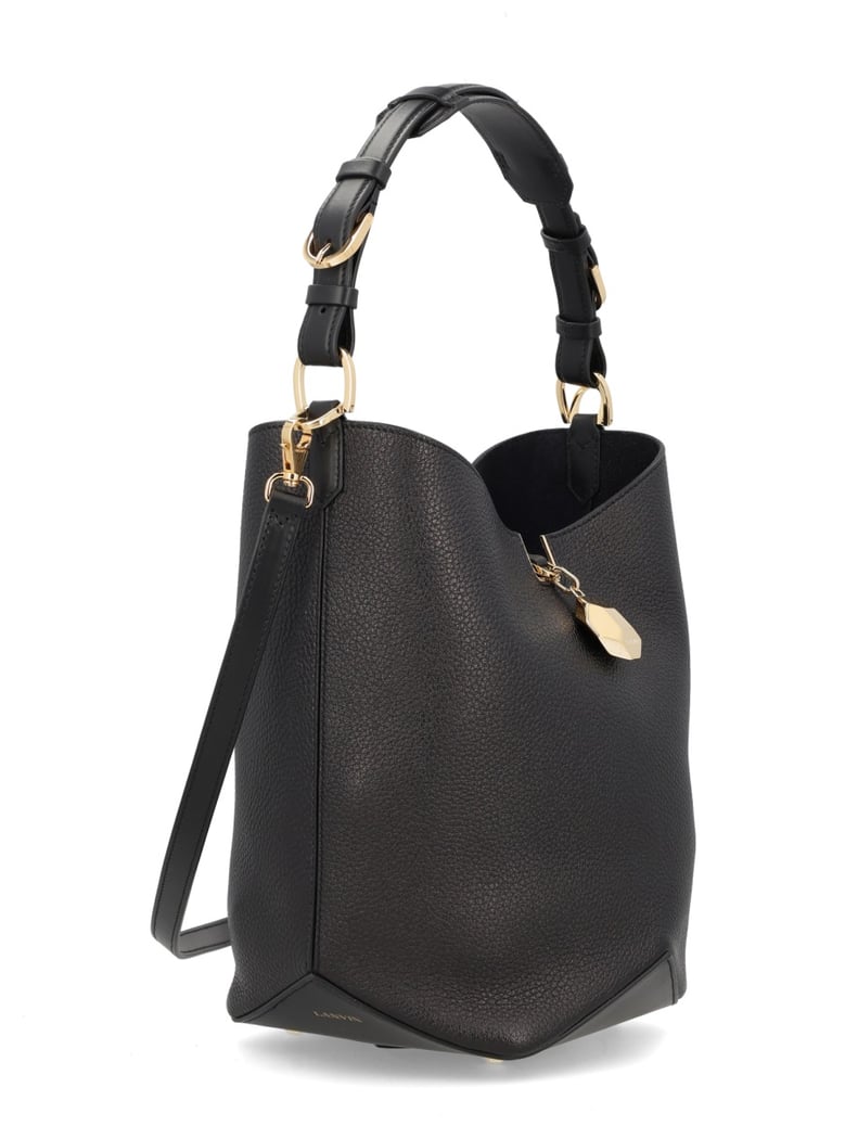 catch handbag in black calf leather by Selfnex