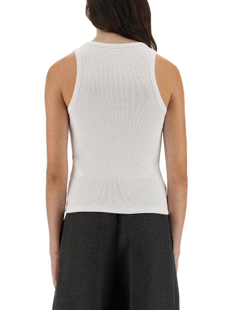 slim tank top with logo print by Selfnex