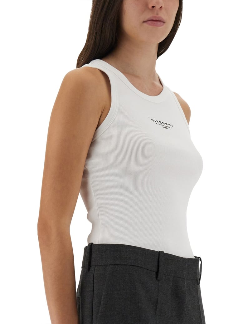 slim tank top with logo print by Selfnex