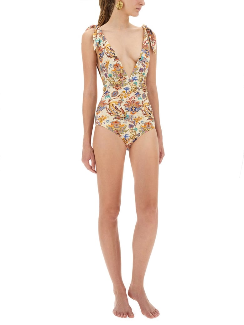 one-piece swimsuit printed multicolour by Selfnex
