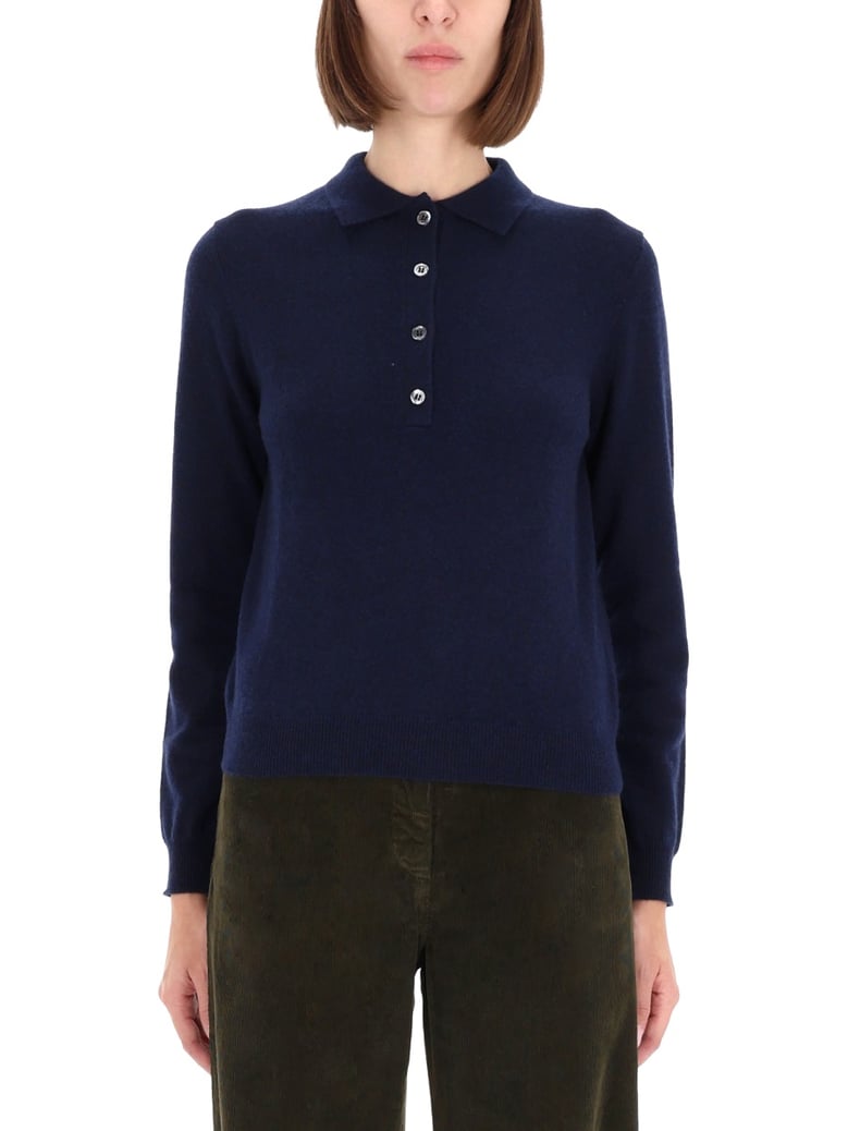 cashmere polo shirt by Selfnex