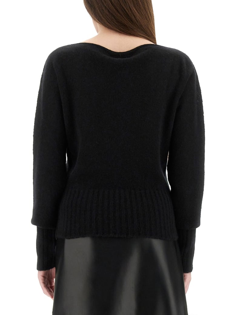 boat-neck sweater by Selfnex