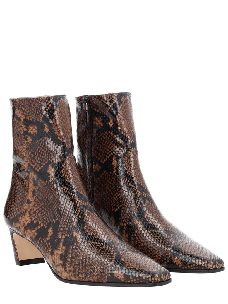 stassi zipper leather boots by Selfnex
