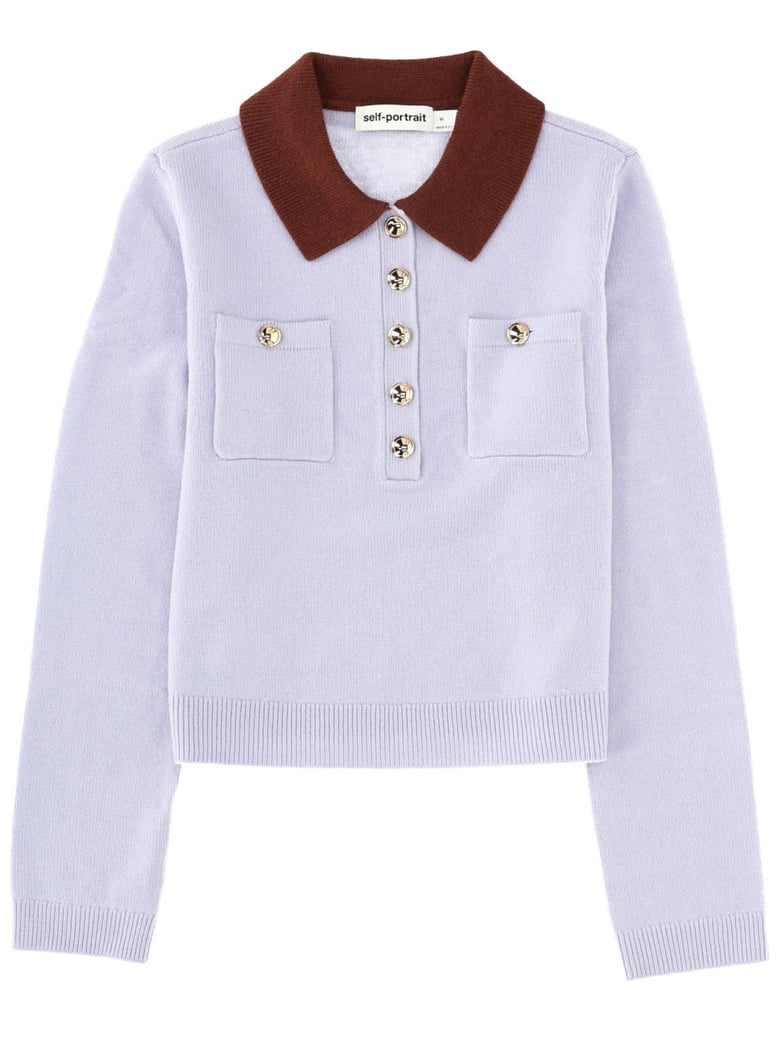 jersey with contrasting collar by Selfnex