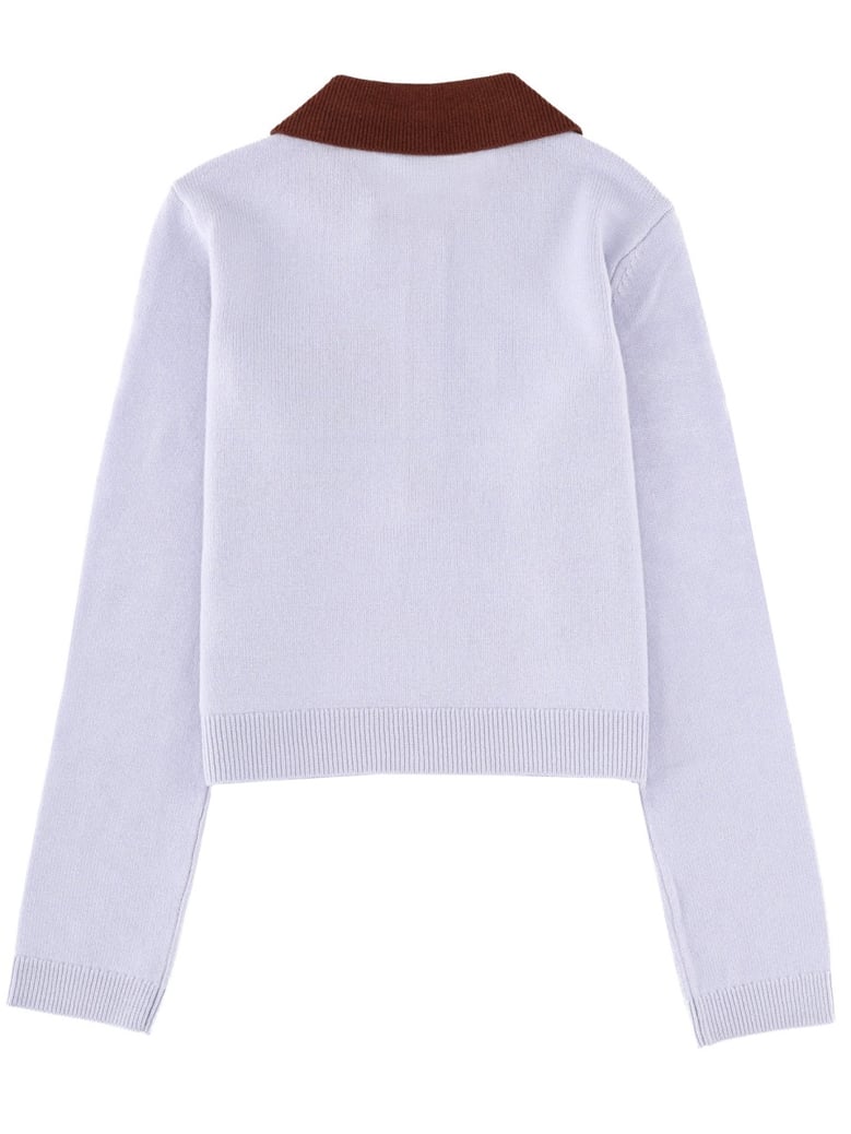 jersey with contrasting collar by Selfnex