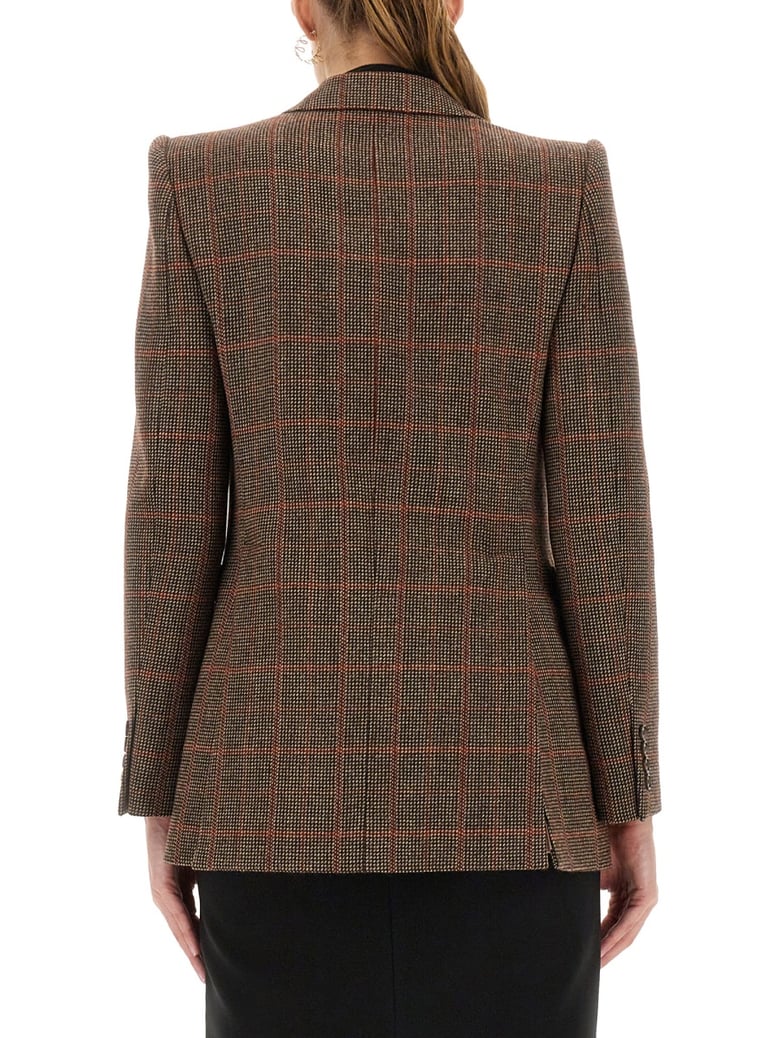 plaid wool tailored jacket by Selfnex