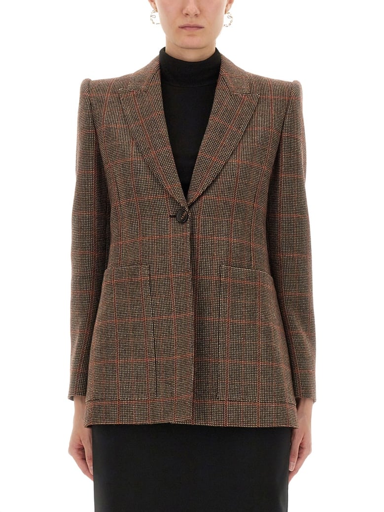 plaid wool tailored jacket by Selfnex