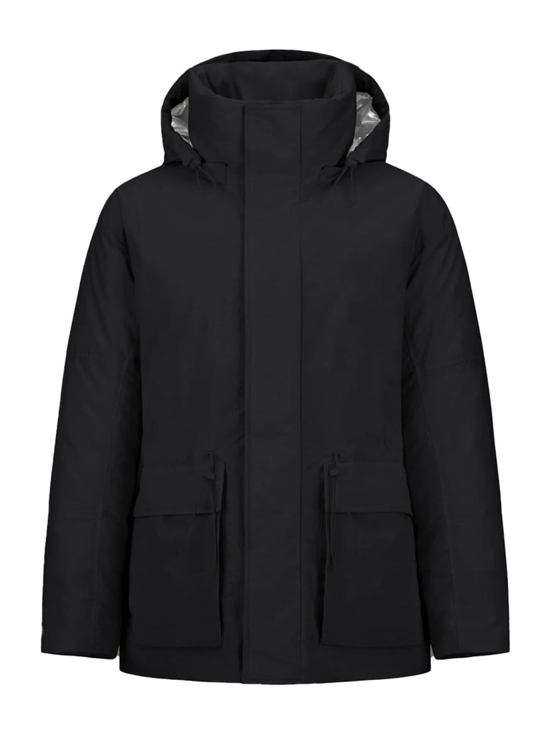 crinkle metallic parka by Selfnex
