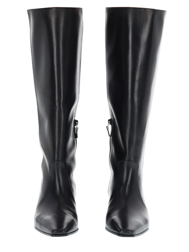 leather stassi boots by Selfnex