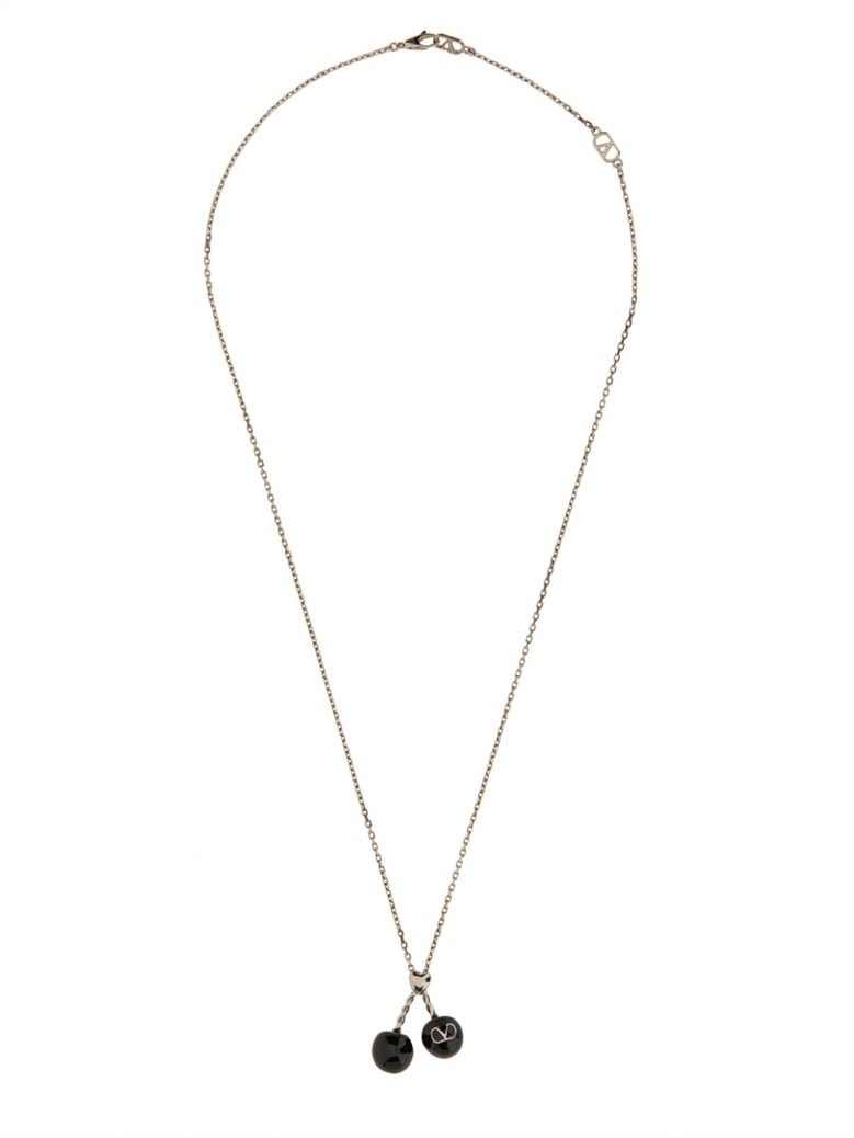 metal and enamel necklace by Selfnex