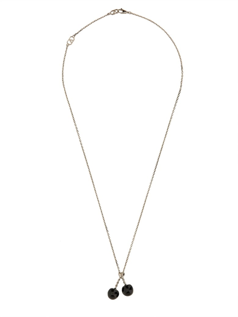 metal and enamel necklace by Selfnex