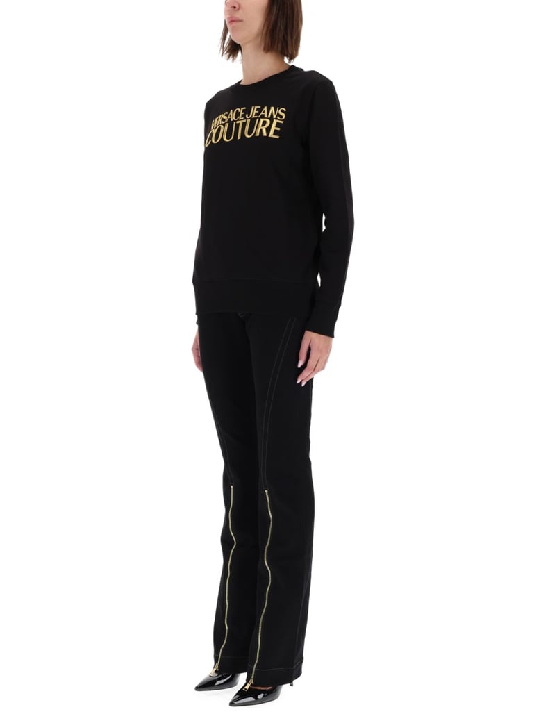 logo sweatshirt in black by Selfnex