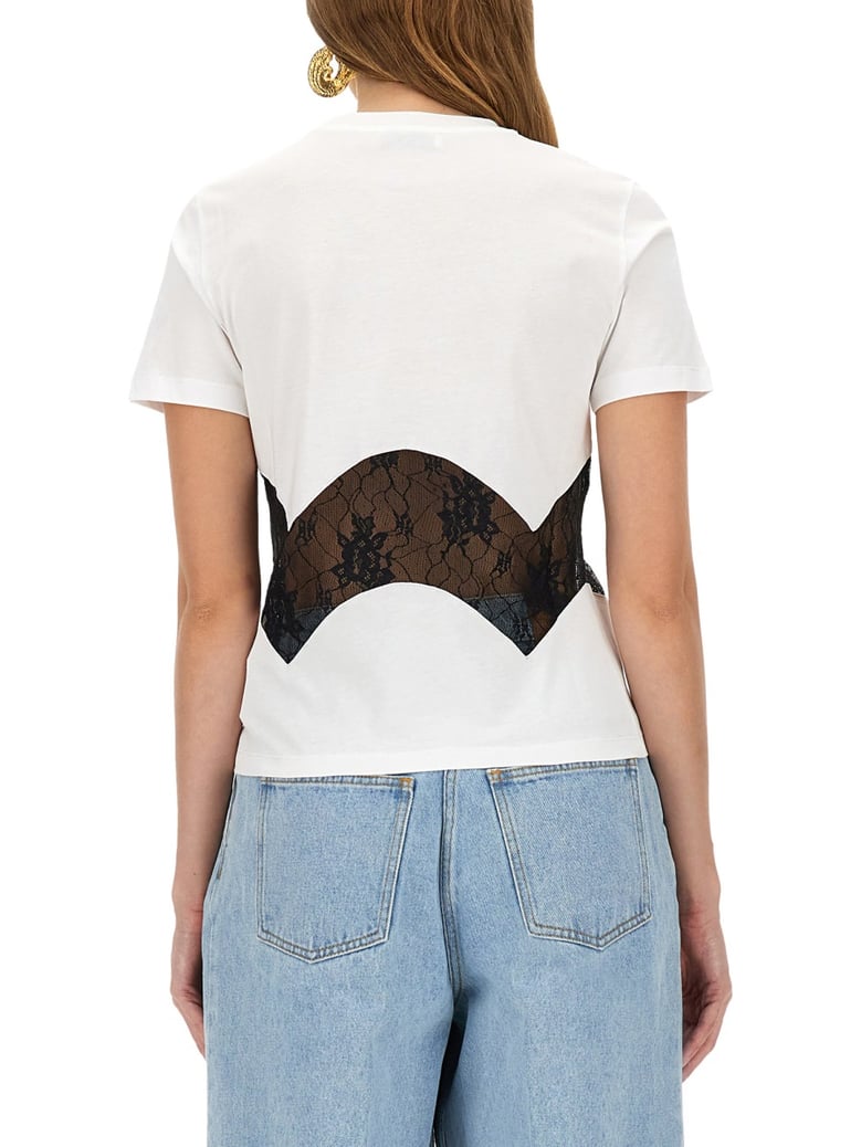jersey t-shirt with lace insert by Selfnex