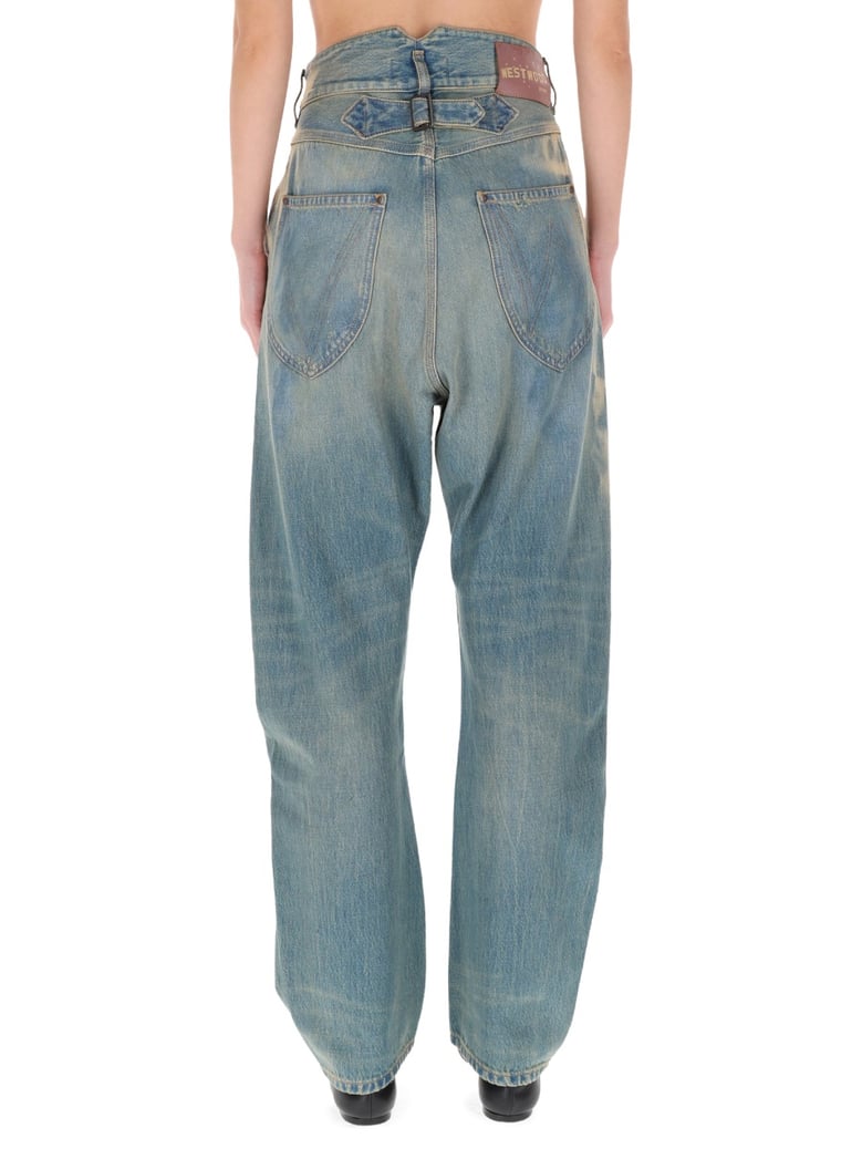 buckle back jeans by Selfnex