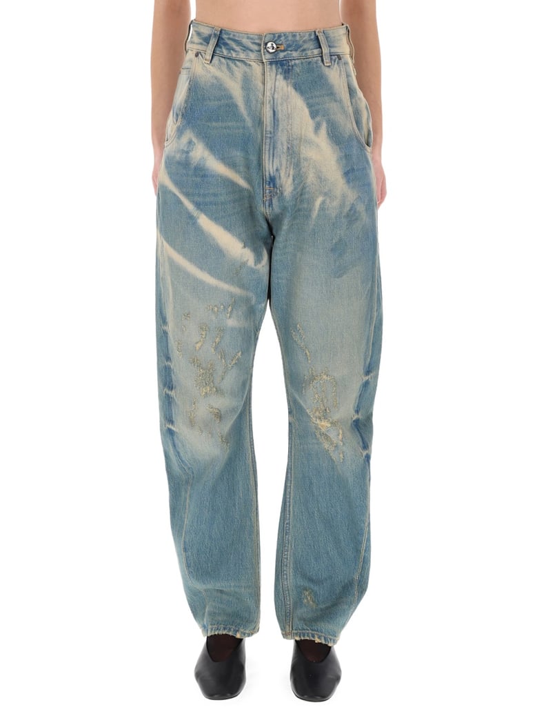 buckle back jeans by Selfnex