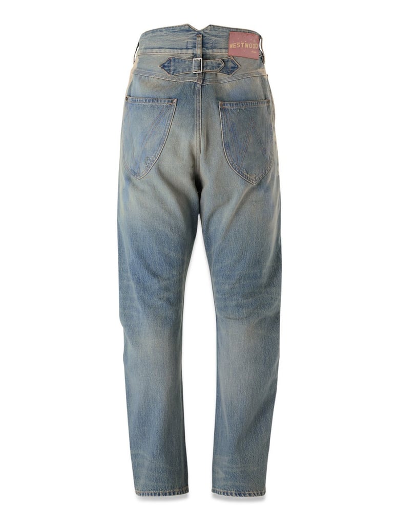 buckle back jeans by Selfnex