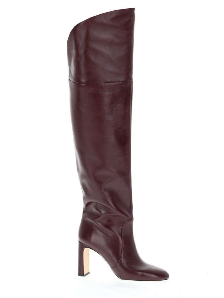 bordeaux leather boot babette by Selfnex