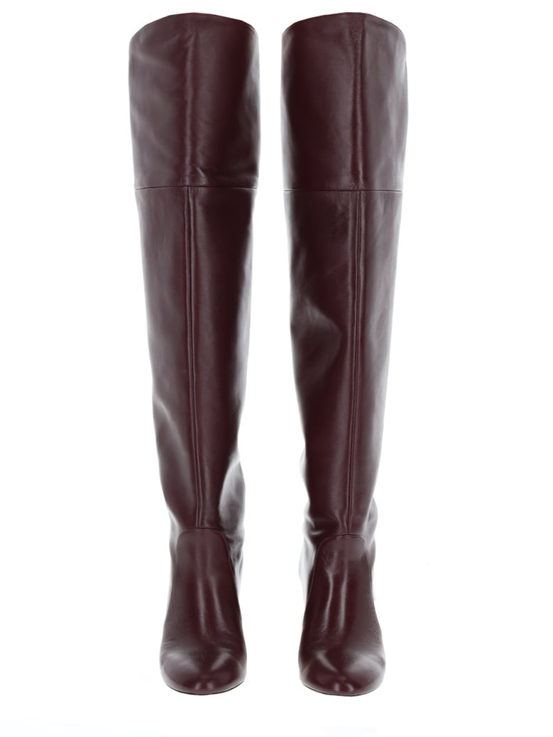 bordeaux leather boot babette by Selfnex