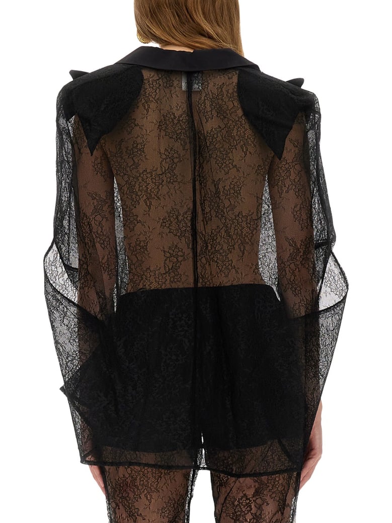 blazer-inspired lace cape by Selfnex