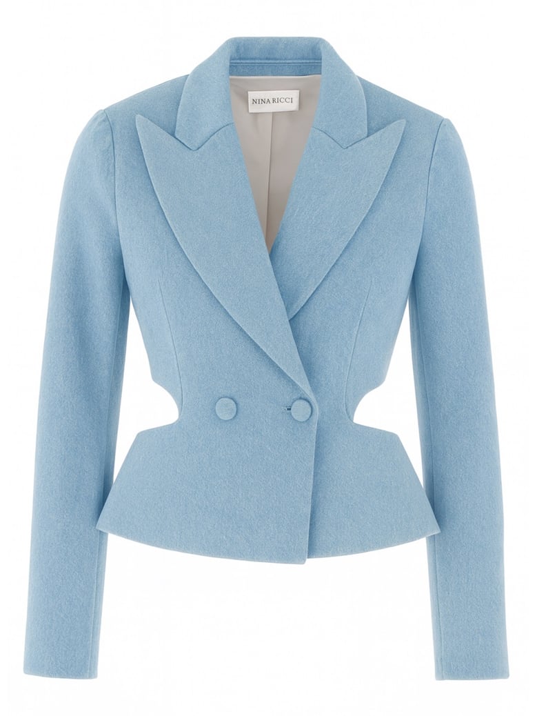 cut-out detail jacket by Selfnex