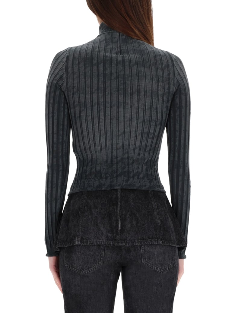 t-clawa top in grey by Selfnex