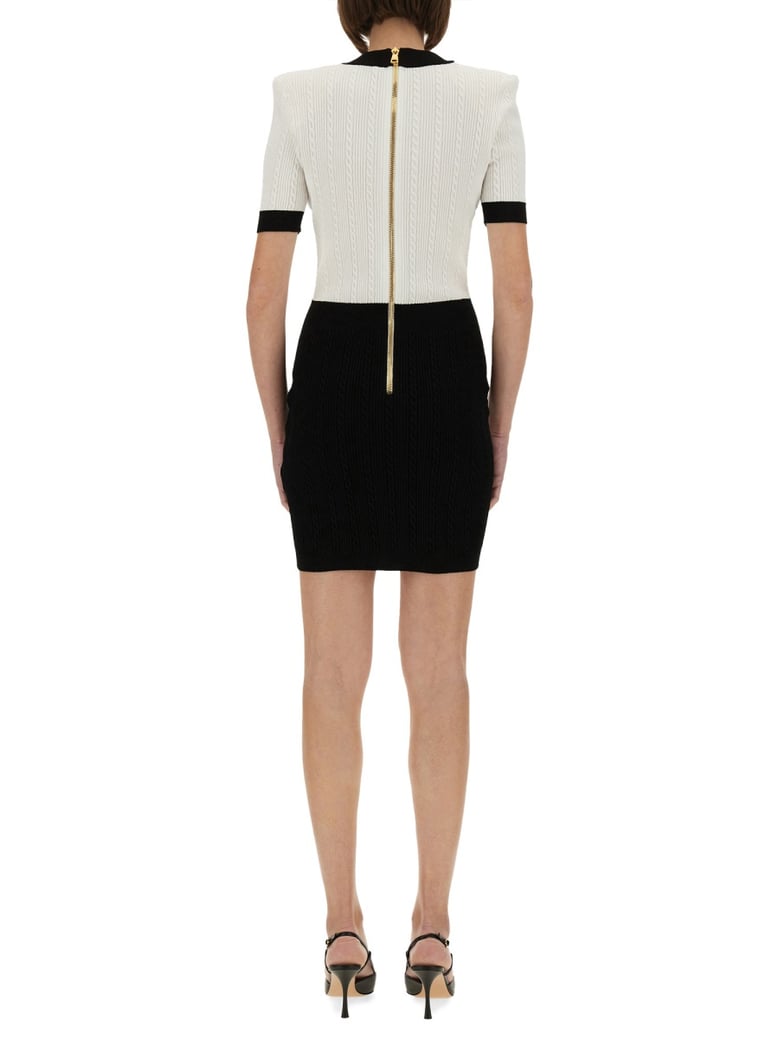 two-tone bodycon dress by Selfnex