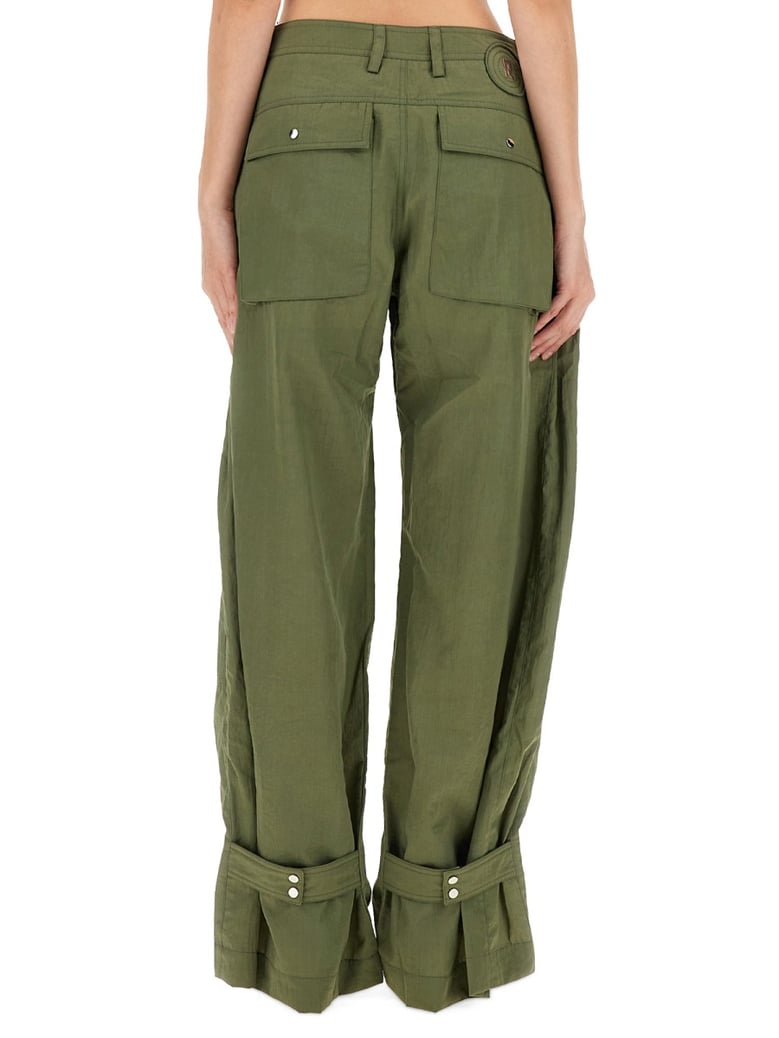 cargo pants in green by Selfnex