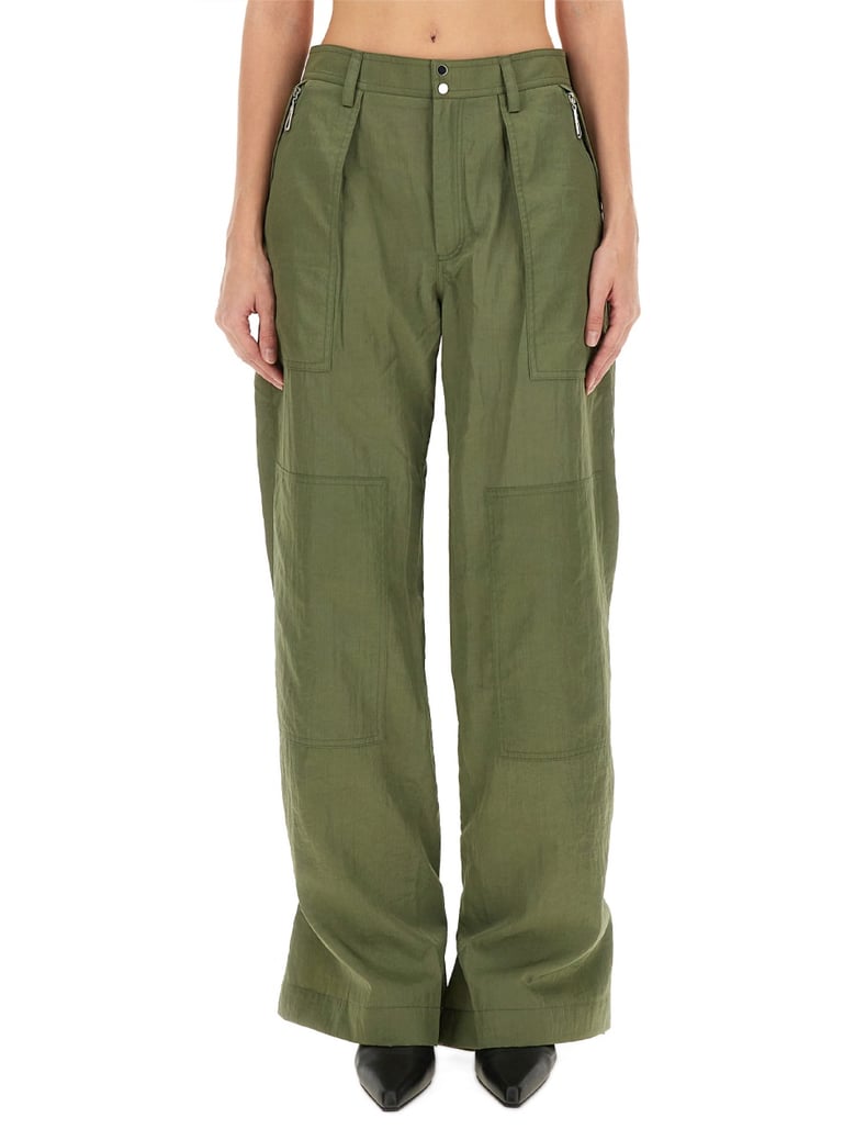 cargo pants in green by Selfnex