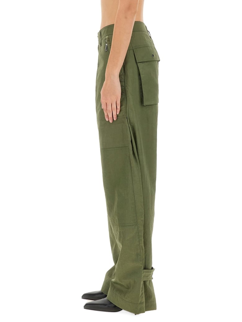cargo pants in green by Selfnex