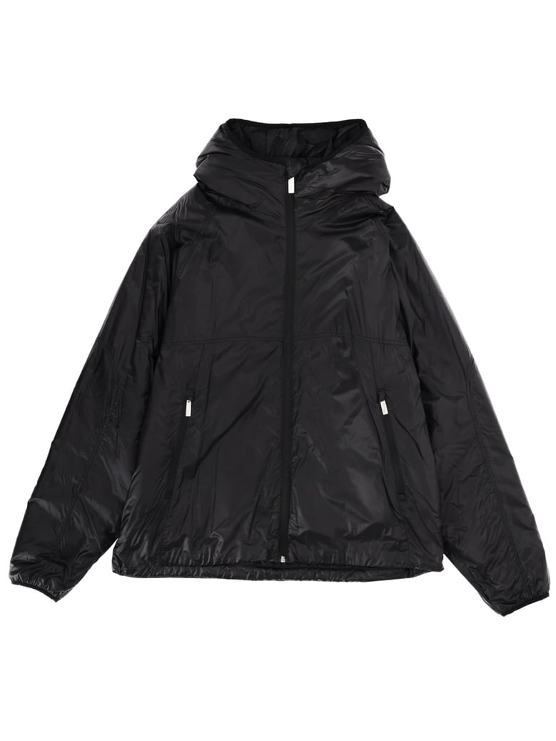 hooded jacket in black by Selfnex