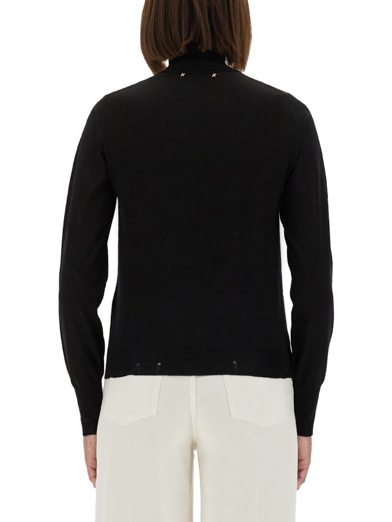 worn effect wool sweater by Selfnex