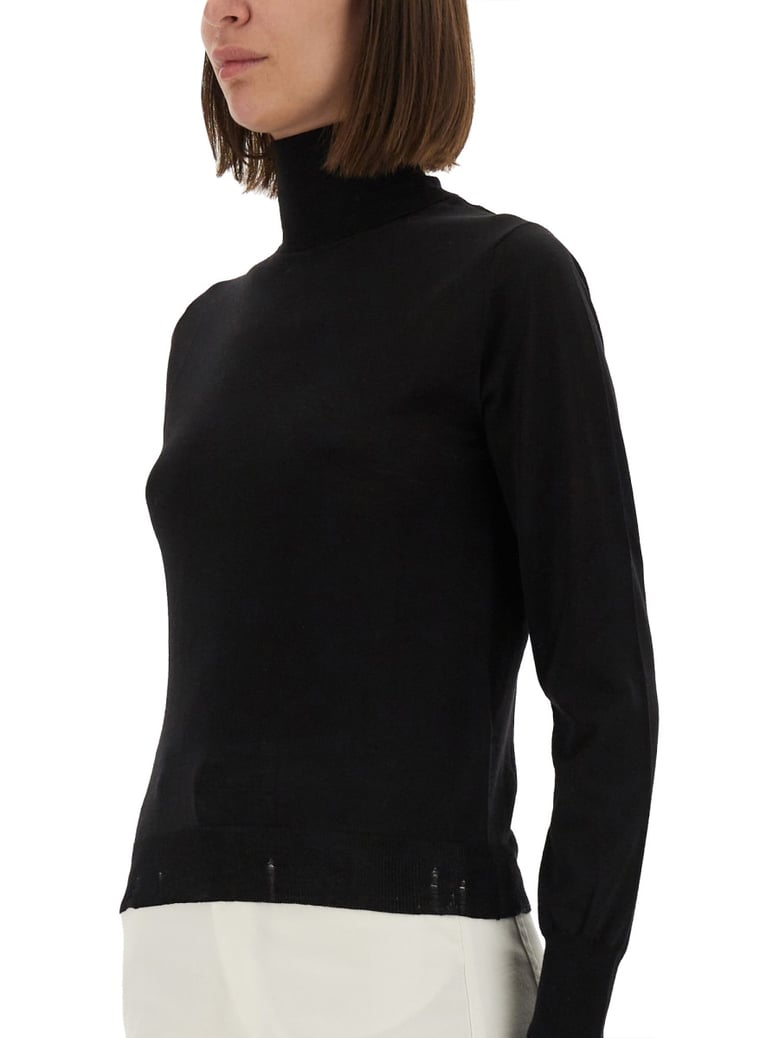 worn effect wool sweater by Selfnex