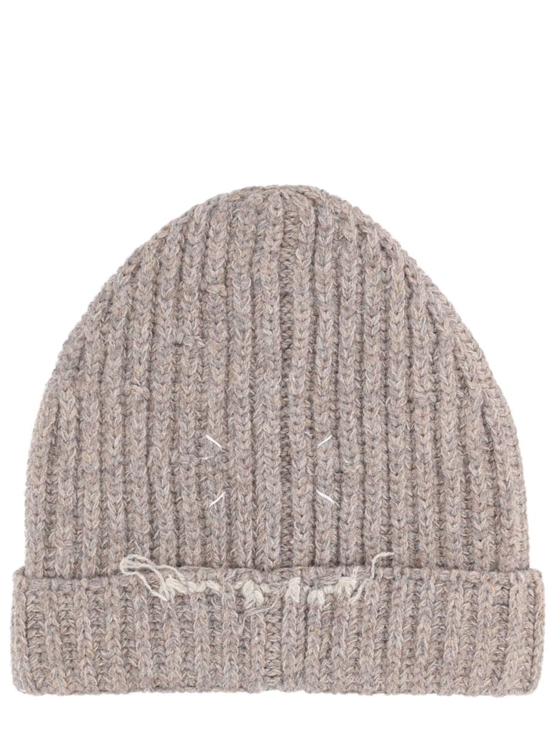 wool and cotton blend beanie by Selfnex