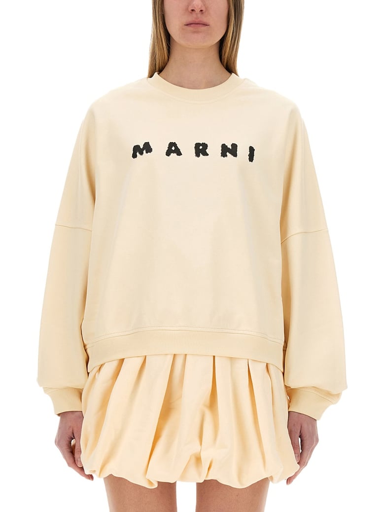 cotton sweatshirt with print by Selfnex