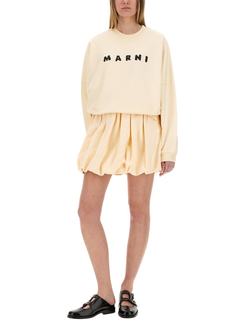 cotton sweatshirt with print by Selfnex
