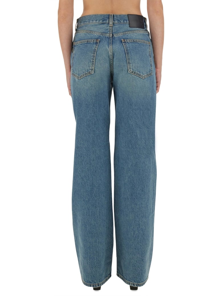 straight leg denim jeans by Selfnex