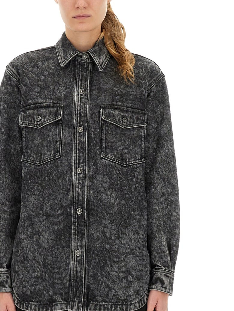 shirt with laser flowers by Selfnex