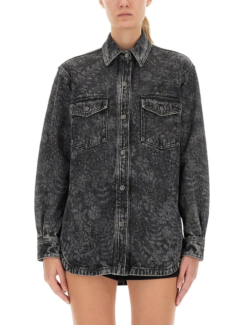 shirt with laser flowers by Selfnex