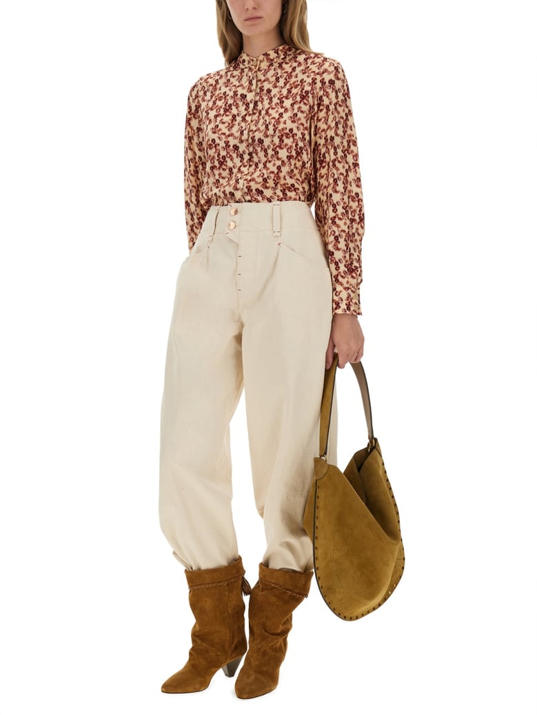 pants oumaya in powder color by Selfnex