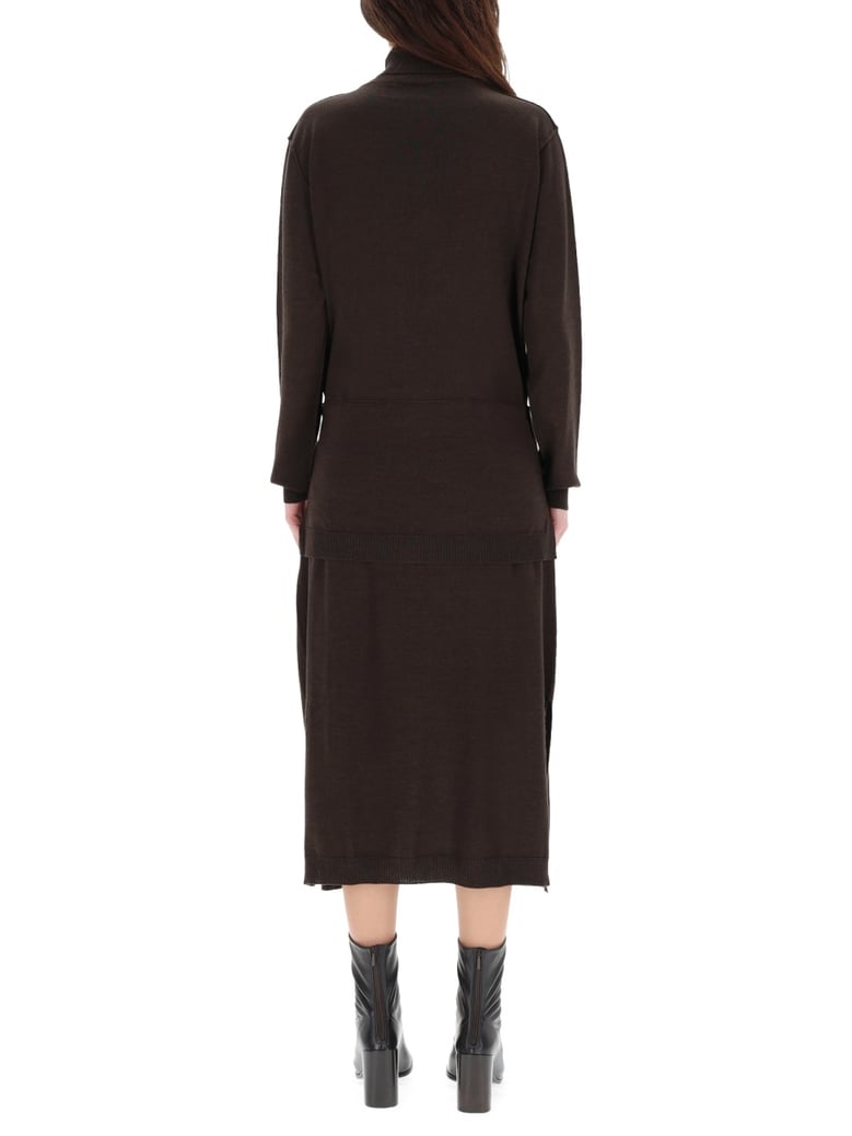 trompe l'oeil midi dress by Selfnex