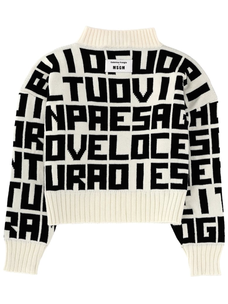 lettered sweater by Selfnex