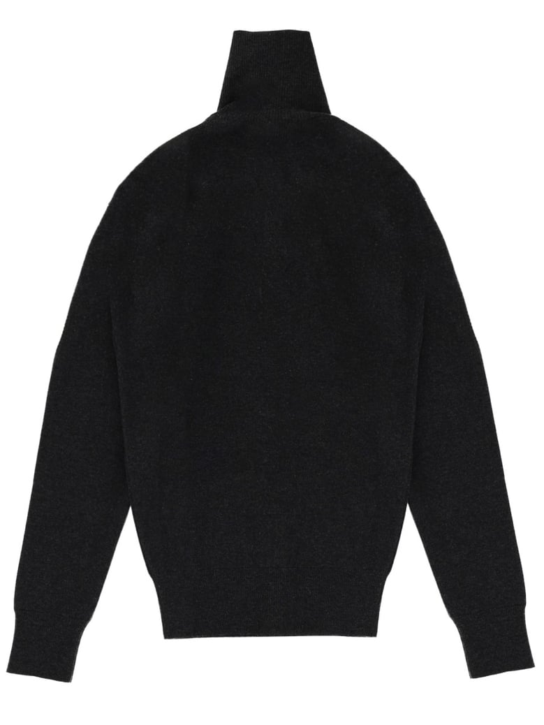high collar cardigan by Selfnex