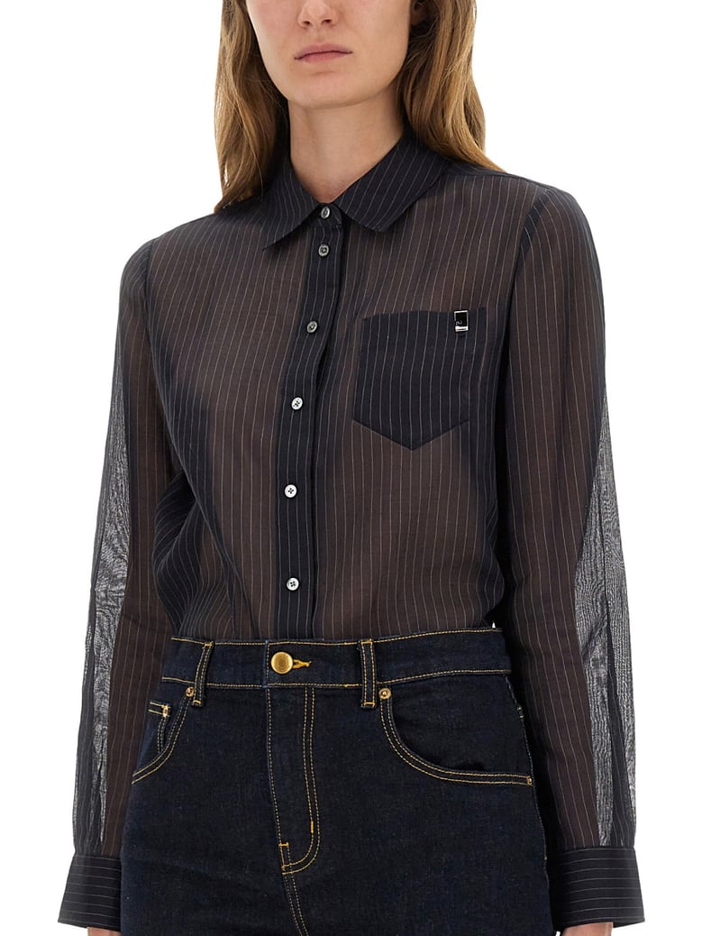 striped cotton shirt by Selfnex
