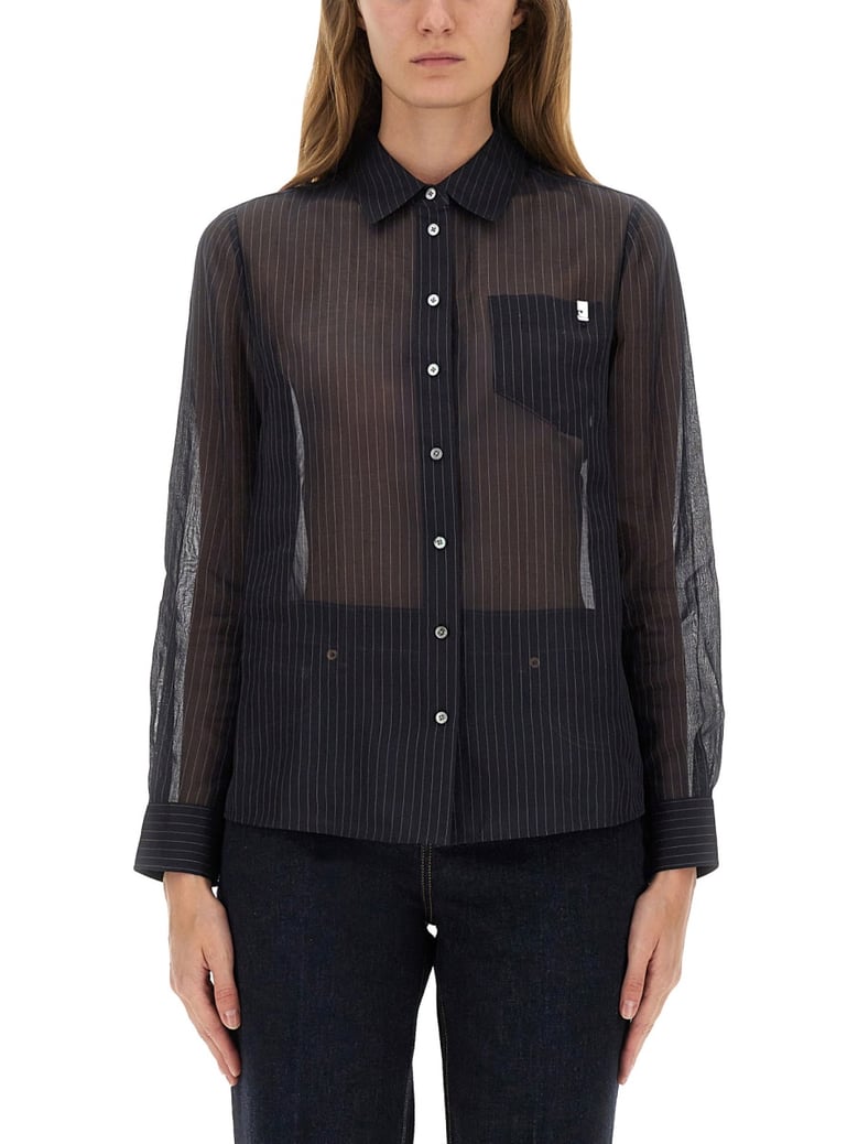 striped cotton shirt by Selfnex