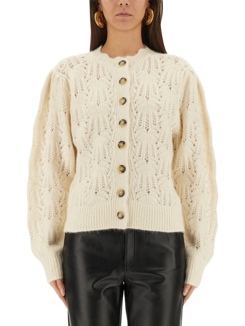 maxine cardigan in ivory by Selfnex